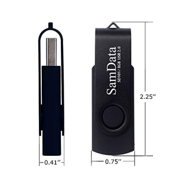 SamData USB Flash Drive 8GB Reliable Data Storage