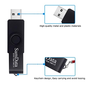SamData USB Flash Drive 8GB Reliable Data Storage