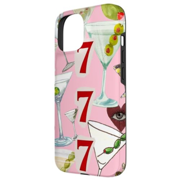 Stylish iPhone 15 Retro Cocktail Case with Protection