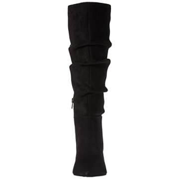 The Drop Women's Gertie Suede Slouchy Boot, Black, 8