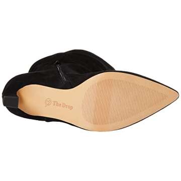 The Drop Women's Gertie Suede Slouchy Boot, Black, 8