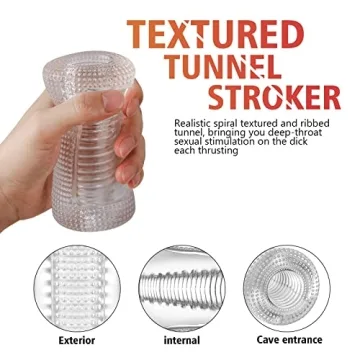 Ultimate Male Pleasure Textured Tunnel Stroker