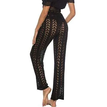 Women's Sexy Lace Bathing Suit Crochet Cover Up Pants