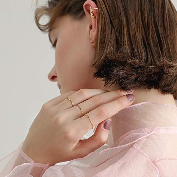 Elegant NOKMIT 14K Gold Filled Rings for Women - Comfortable & Stylish