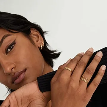 Elegant NOKMIT 14K Gold Filled Rings for Women - Comfortable & Stylish