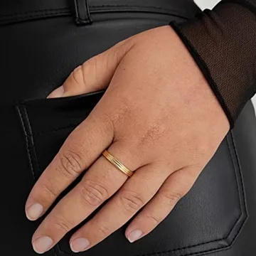 Elegant NOKMIT 14K Gold Filled Rings for Women - Comfortable & Stylish