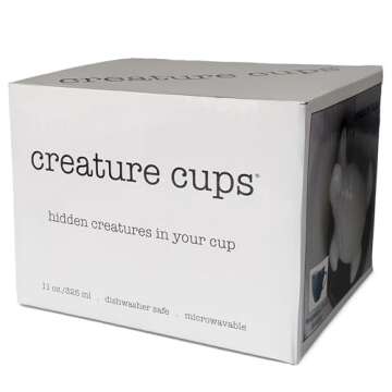 Creature Cups SKULL Ceramic Mug with Hidden Surprise