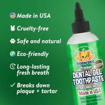 Bodhi Dog Pet Dental Gel for Dogs and Cats 8 Fl Oz