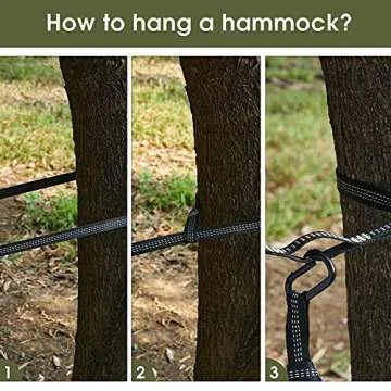 G4Free Large Camping Hammock with Mosquito Net 2 Person Pop-up Parachute Lightweight Hanging Hammocks Tree Straps Swing Bed for Outdoor Backpacking Backyard Hiking