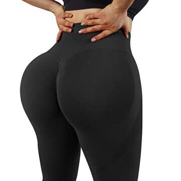 RUUHEE Seamless Contour Scrunch Butt Leggings for Women