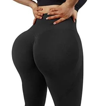 RUUHEE Seamless Contour Scrunch Butt Leggings for Women