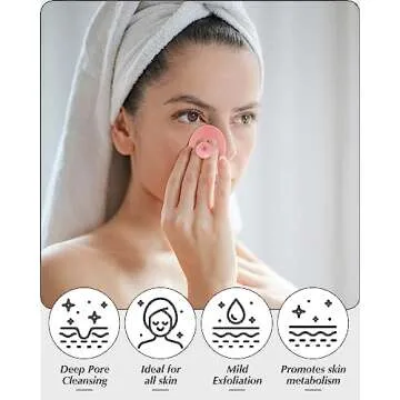 8 PCS Silicone Face Scrubber for Gentle Exfoliation