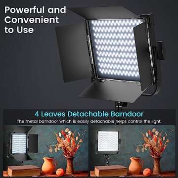 RGB Photography Video Lighting Kit, 50W Bi-Color Energy-Saving LED Video Studio Lights with 2300k~8500k Dimmable CRI 97+ for Filming Camera Photo Recording Stage Shooting Streaming YouTube TikTok