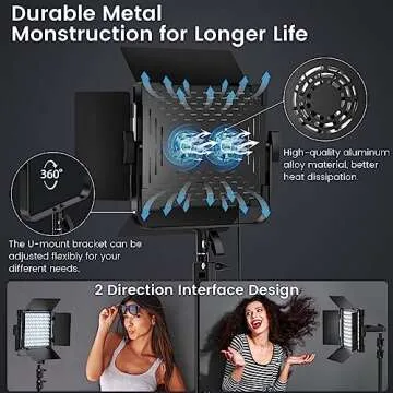 RGB Photography Lighting Kit for Creators | Professional LED Lights