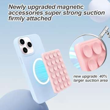 Magnetic Suction Phone Mount for MagSafe - Perfect Hands-Free Grip for Content Creators