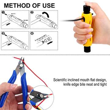 91pcs Auto Terminal Extractor Removal Tool Kit, Terminal Ejector, Wire Connector Pin Release Extractor, Cable Cutter Pliers; Cable Stripper, Pick Hook Set, Brake Fluid Tester, Car Light Circuit Tester
