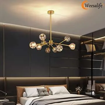 Weesalife Sputnik Chandeliers - Modern Crystal Design