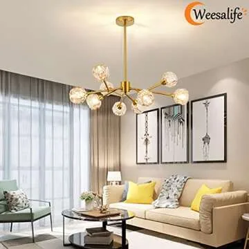 Weesalife Sputnik Chandeliers - Modern Crystal Design