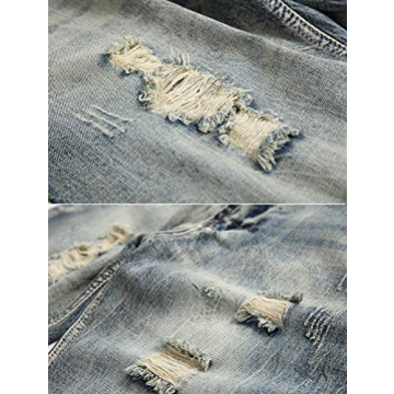 Lavnis Men's Casual Denim Shorts - Stylish Summer Fit