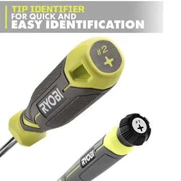 12-Piece Screwdriver Bundle with 6 Screwdrivers and 6 Precision Screwdrivers, Chrome Plated, Cushion Grip Handles, Magnetic Precision Fit Tip, Anti-Roll Body, Hang Hole and Buho Tool Pouch