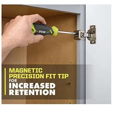 12-Piece Screwdriver Bundle with 6 Screwdrivers and 6 Precision Screwdrivers, Chrome Plated, Cushion Grip Handles, Magnetic Precision Fit Tip, Anti-Roll Body, Hang Hole and Buho Tool Pouch