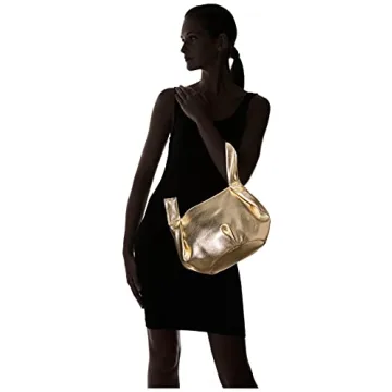 Avalon Small Tote Bag by The Drop - Stylish Gold Design