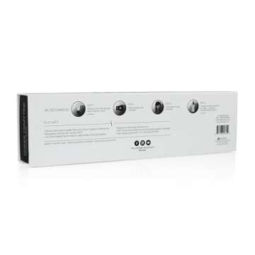 HerStyler Grande Ceramic Curling Iron - 1 inch, Pink (Curling Wand for Long Short Hair, Dual Voltage, Negative Ions, Tapered Barrel, User Friendly, PF30)