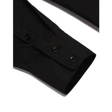 COOFANDY Mens Long Sleeve Shirt Embroidery Western Shirts Casual Button Down Shirt Vintage Country Shirts for Men