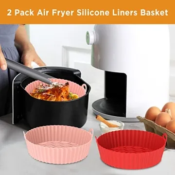 OUTXE Silicone Air Fryer Liners - Reusable & Easy to Clean