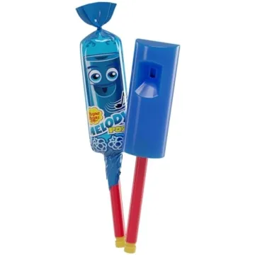 Chupa Chups Whistle Lollipops 5 Count Blue Raspberry