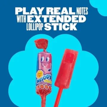 Chupa Chups Whistle Lollipops 5 Count Blue Raspberry