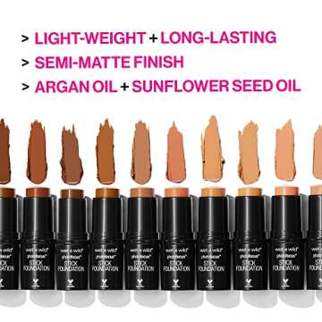wet n wild Photo Focus Matte Foundation Stick Makeup, Soft Ivory | Vegan & Cruelty-Free