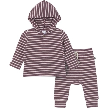 Adorable Modern Moments Hooded Hacci Set for Baby Girls