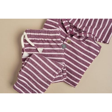 Stylish Hooded Hacci Set for Baby Girls 6-9 Months