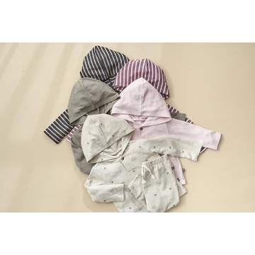 Stylish Hooded Hacci Set for Baby Girls 6-9 Months