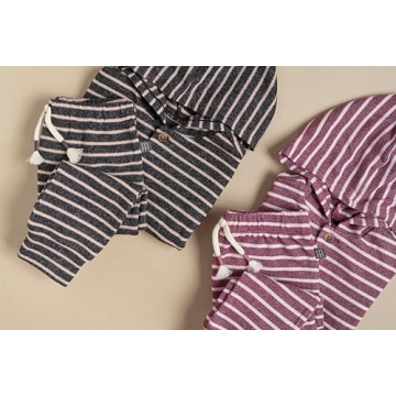 Stylish Hooded Hacci Set for Baby Girls 6-9 Months