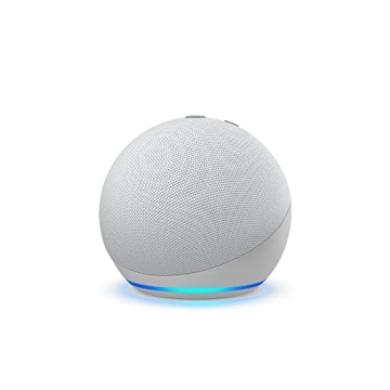 Echo Dot (4th Gen) Smart Speaker with Alexa in Glacier White