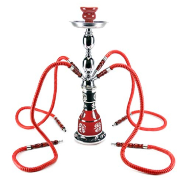 GSTAR 18" 4 Hose Hookah Shisha Complete Set - Stylish Design