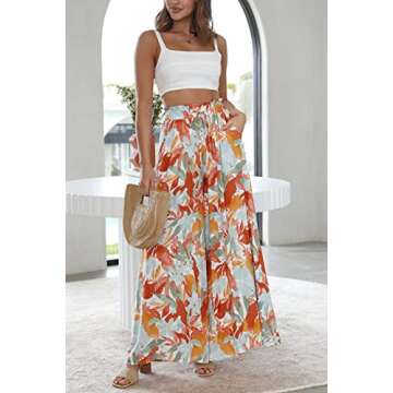 YOCUR Summer High Waisted Wide Leg Pants for Women
