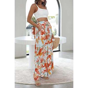 YOCUR Summer High Waisted Wide Leg Pants for Women