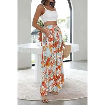 YOCUR Summer High Waisted Wide Leg Pants for Women