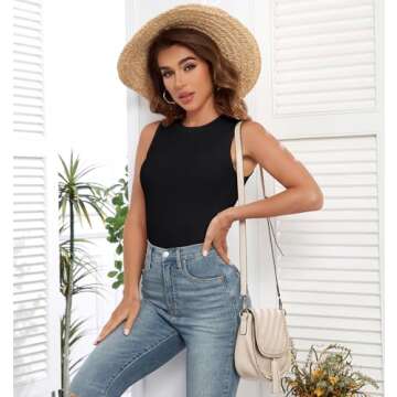 AUHEGN Women's Racerback Tank Top - Chic and Comfortable