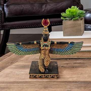 Design Toscano Isis Woman Deity Statue - Hand-Painted Egyptian Decor