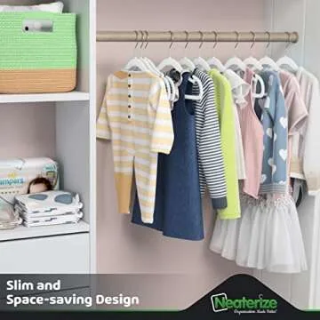 Velvet Baby Hangers for Clothes - Heavy Duty Non Slip Velvet Kids Hangers Or Toddler Hangers for Clo...