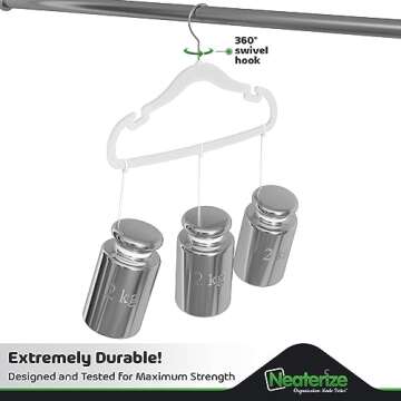 Velvet Baby Hangers for Clothes - Heavy Duty Non Slip Velvet Kids Hangers Or Toddler Hangers for Closet | Ultra Thin Design Kid Hangers for Space Saving - Ganchos De Ropa para Bebe (40 Pack White)