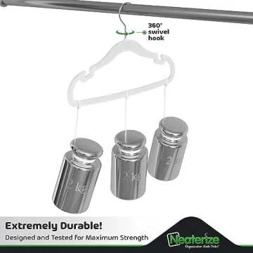 Velvet Baby Hangers for Clothes - Heavy Duty Non Slip Velvet Kids Hangers Or Toddler Hangers for Closet | Ultra Thin Design Kid Hangers for Space Saving - Ganchos De Ropa para Bebe (40 Pack White)