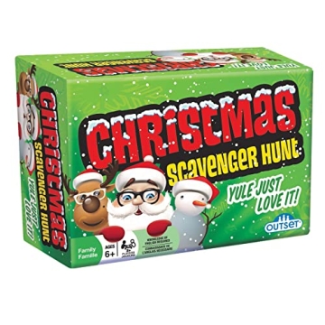 Outset Media Christmas Scavenger Hunt Game - Includes 220 Cards with Holiday Themed Objects Found Both Inside and Outside The Home (Ages 6+)