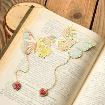 Aster Butterfly Bookmarks - Unique Gifts for Book Lovers