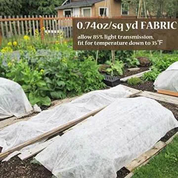 Premium Plant Frost Cover 10ft x 30ft for Winter Protection