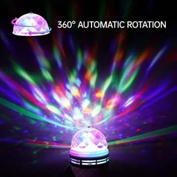 HARBOLLE RGB Color Rotating Bulbs for Parties and Events